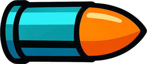 Mermi.
In-Game asset.  2d.  High contrast.  No shadows