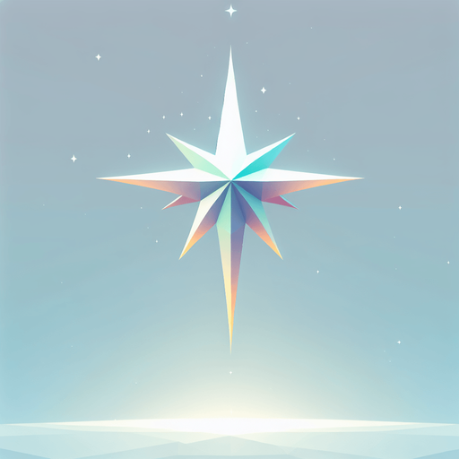 one start shape in the sky.
In-Game asset. 2d. Blank background. High contrast. No shadows.