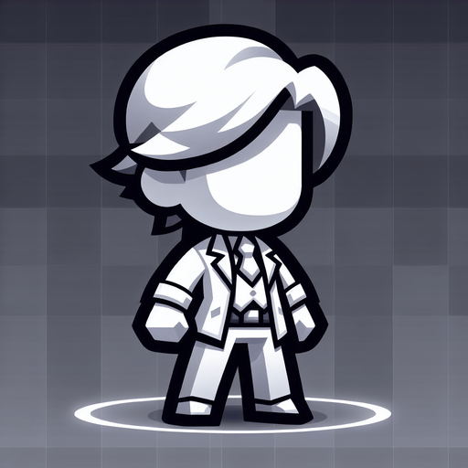 White enemy.
Single Game Texture. In-Game asset. 2d. Blank background. High contrast. No shadows.