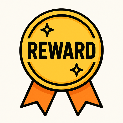 reward.
In-Game asset.  2d.  High contrast.  No shadows