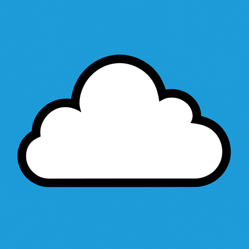 cloud image.
In-Game asset.  2d.  High contrast.  No shadows