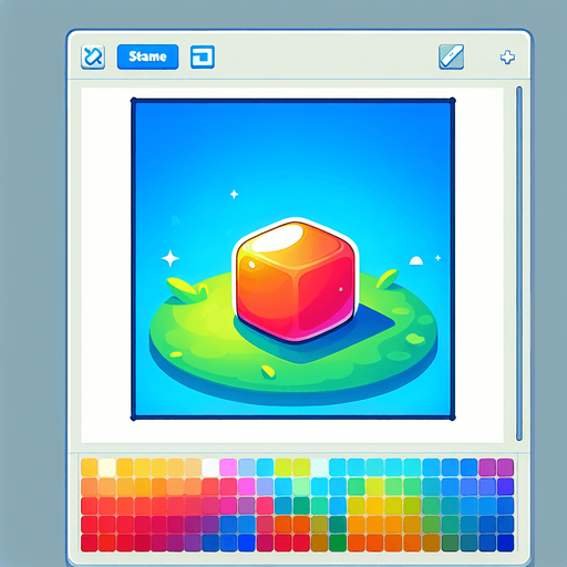 cartone animato quadrato.
Single Game Texture. In-Game asset. 2d. Blank background. High contrast. No shadows.