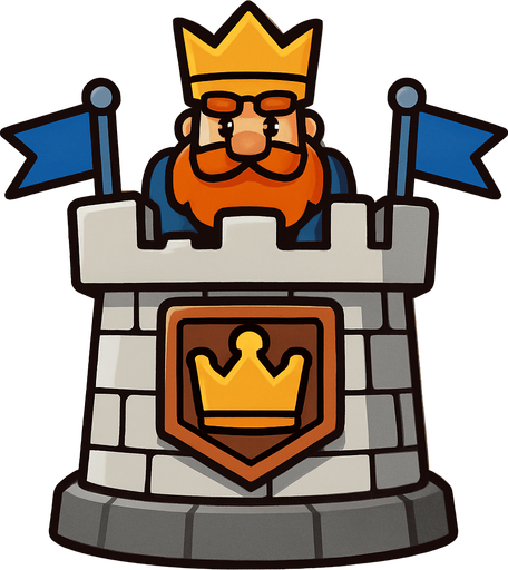 King tower.
In-Game asset.  2d.  High contrast.  No shadows
