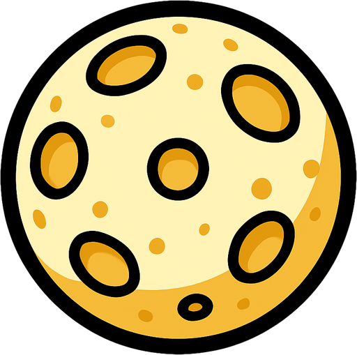 moon.
In-Game asset.  2d.  High contrast.  No shadows