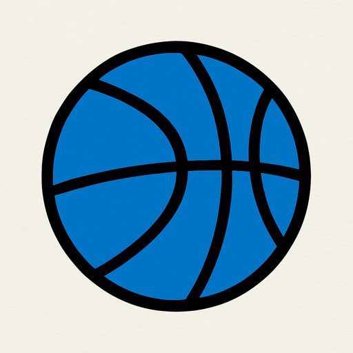 Bana 2d basketbol topu yap mavi renk olsun.
In-Game asset.  2d.  High contrast.  No shadows