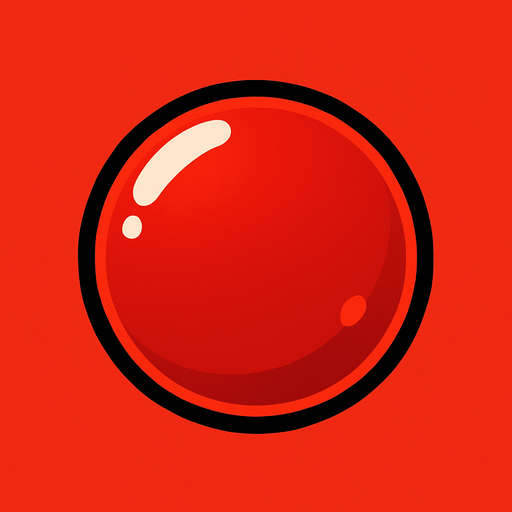 Red bubble.
In-Game asset.  2d.  High contrast.  No shadows
