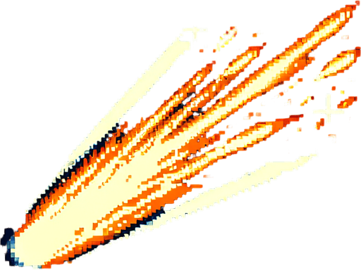 8-bit. 2d. fire from a thruster. vertical position. no background. in game asset..
Single Game Texture. In-Game asset. 2d. Blank background. High contrast. No shadows.