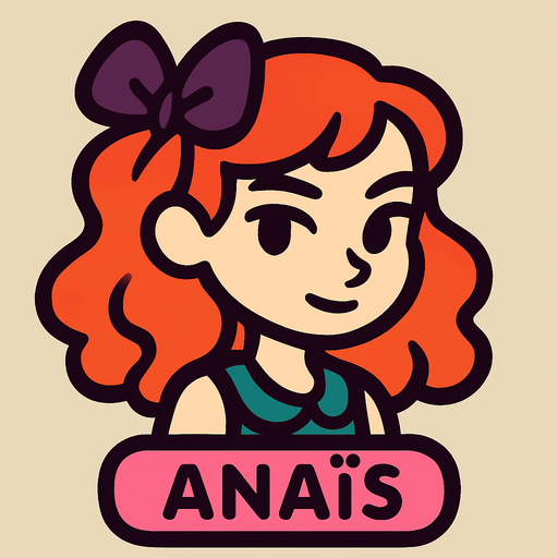 anais.
In-Game asset.  2d.  High contrast.  No shadows