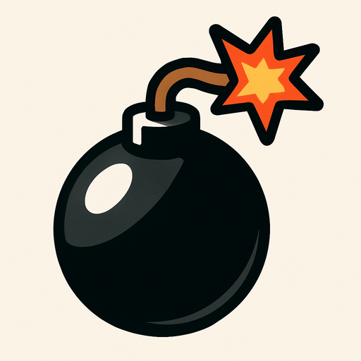 Bomb.
In-Game asset.  2d.  High contrast.  No shadows