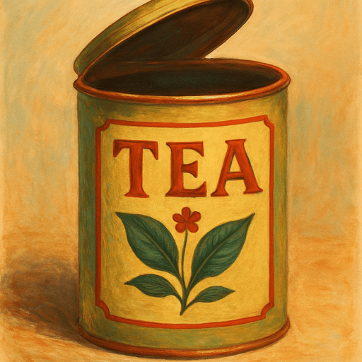 Turn the tea can and open the lid a little