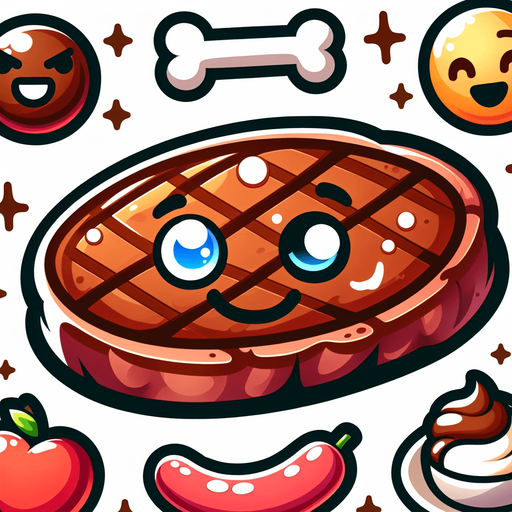a cartoon steak