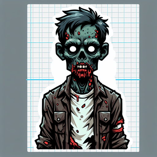animation zombie.
Single Game Texture. In-Game asset. 2d. Blank background. High contrast. No shadows.