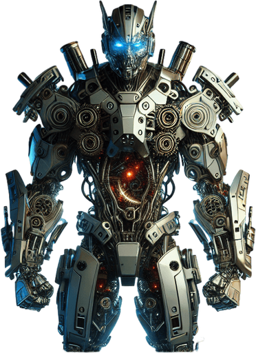 Enemy.
Make an image of enemy in a game that has a robotic look