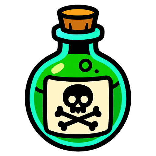 2d Poison.
In-Game asset.  2d.  High contrast.  No shadows