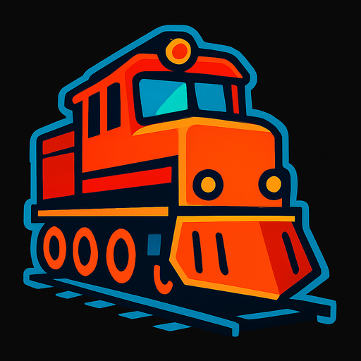 Train.
In-Game asset.  2d.  High contrast.  No shadows