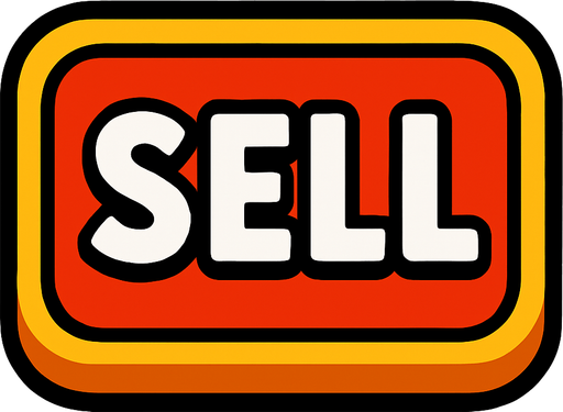 sell button.
In-Game asset.  2d.  High contrast.  No shadows