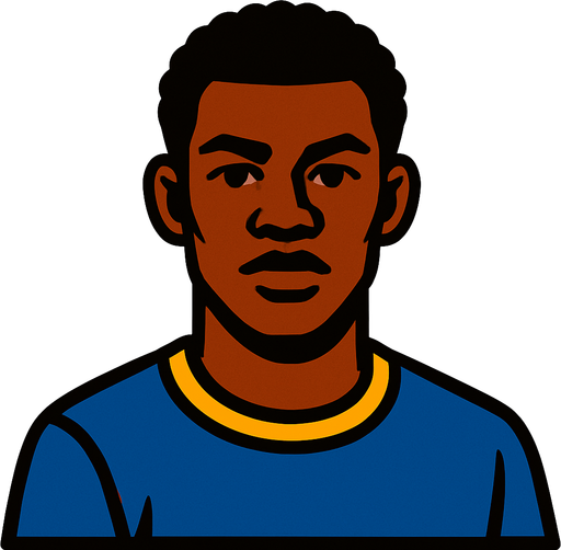 black man.
In-Game asset.  2d.  High contrast.  No shadows