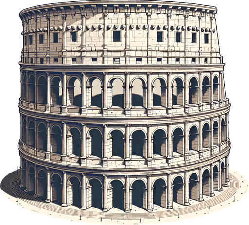 An animated image of the colosseum.
Single Game Texture. In-Game asset. 2d. Blank background. High contrast. No shadows.
