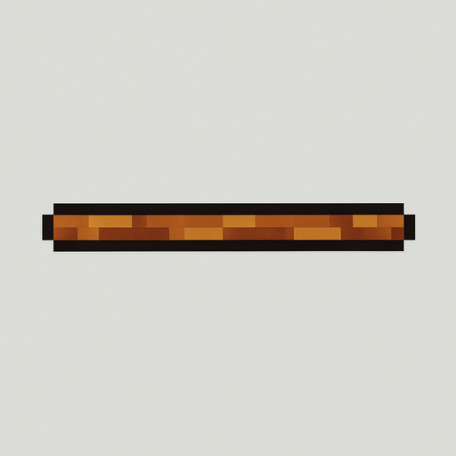 straight stick pixel art horizontal 2d.
In-Game asset.  2d.  High contrast.  No shadows