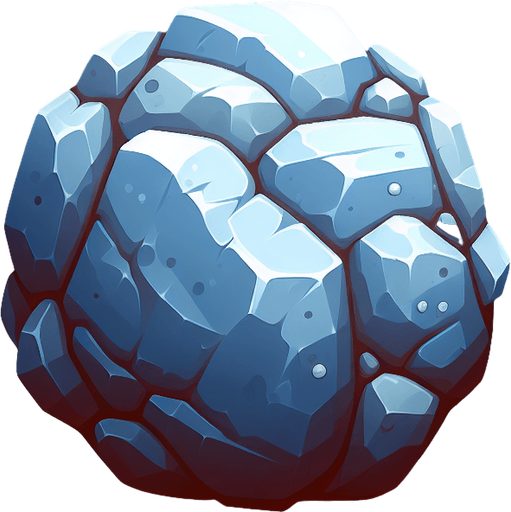 rock.
Single Game Texture. In-Game asset. 2d. Blank background. High contrast. No shadows.