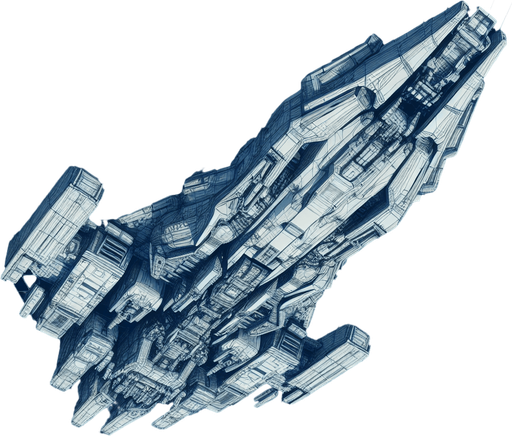 space ship facing upwards
Single Game Texture. In-Game asset. 2d. Blank background. High contrast. No shadows.