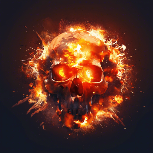 Skull explosion