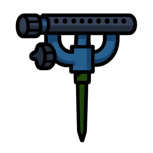 Irrigation tool.
In-Game asset.  2d.  High contrast.  No shadows