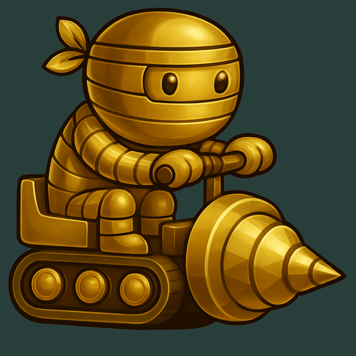 Same ninja character, with gold color