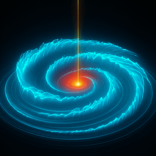 Variation hologram neon shockwave projection glowing tsunami wave expanding circles 3d waves