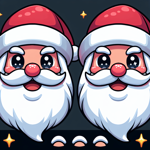 Santa's face.
Single Game Texture. In-Game asset. 2d. Blank background. High contrast. No shadows.