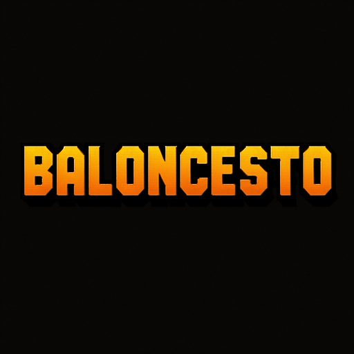quiero que hagas un titulo 2d que diga baloncesto, con tipografia estilo mario bros.
In-Game asset.  2d.  High contrast.  No shadows