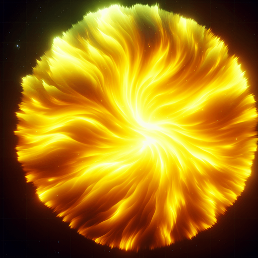 yellow bright aurora.
Single Game Texture.  In-Game asset.  2d.  Blank background.  High contrast.  No shadows
