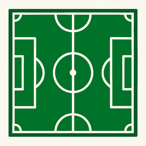 Soccer pitch.
In-Game asset.  2d.  High contrast.  No shadows