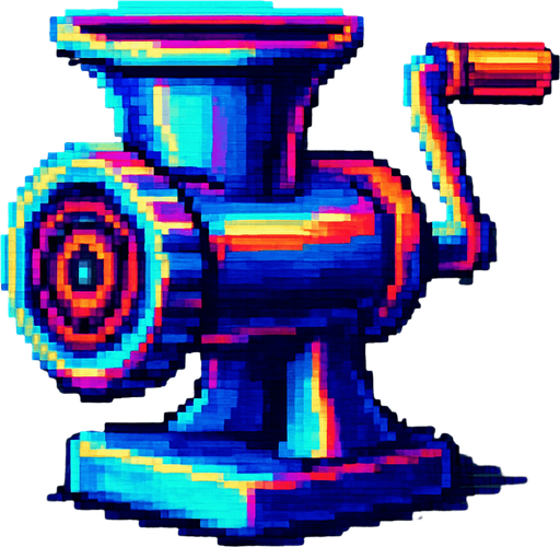 A meat grinder.