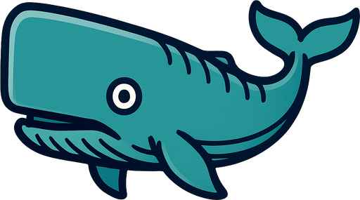 Sperm whale.
In-Game asset.  2d.  High contrast.  No shadows