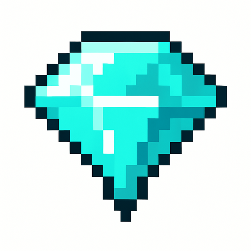 2d pixel bir elmas.
In-Game asset.  2d.  High contrast.  No shadows