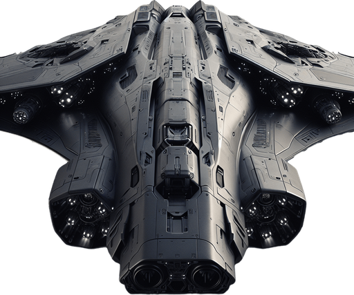 futuristic war space craft..
Full front bottom view