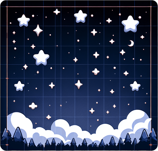 Little stars.
Single Game Texture. In-Game asset. 2d. Blank background. High contrast. No shadows.