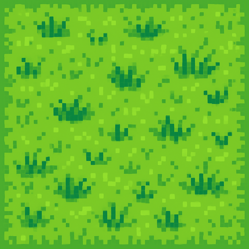 cesped pixelart.
In-Game asset.  2d.  High contrast.  No shadows