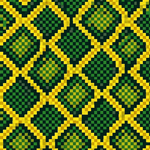 2d pixel art snake skin.
High contrast.  No shadows