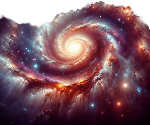 Epic galaxy.
Single Game Texture.  In-Game asset.  2d.  Blank background.  High contrast.  No shadows