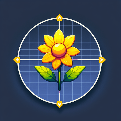 yellow 
flower.
Single Game Texture.  In-Game asset.  2d.  Blank background.  High contrast.  No shadows