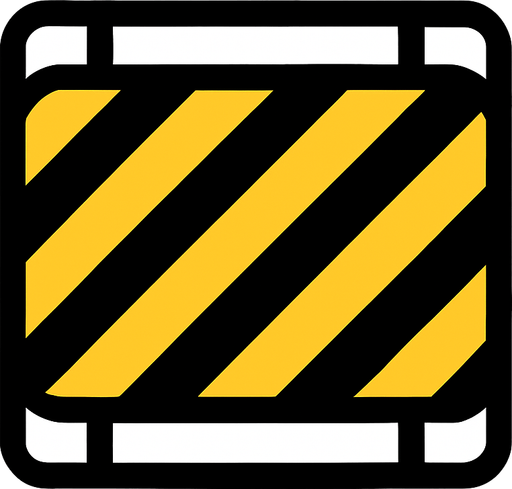 a top down obstacle for car driving game.
In-Game asset.  2d.  High contrast.  No shadows