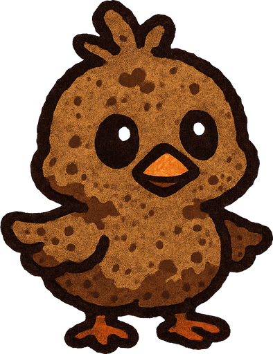 toprak civciv i.
In-Game asset.  2d.  High contrast.  No shadows