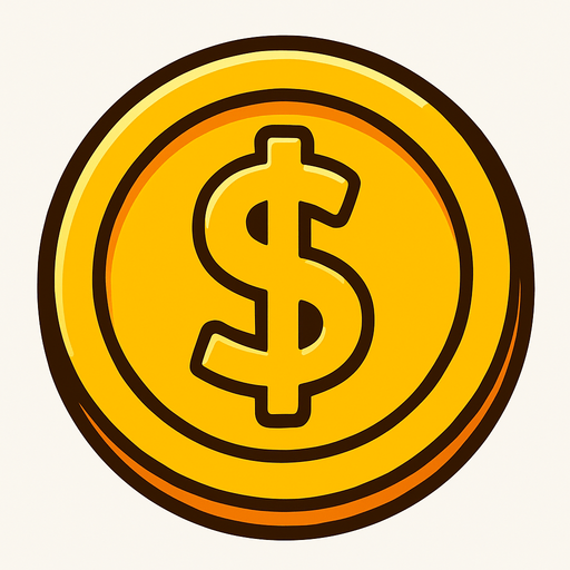 it’s a coin.
In-Game asset.  2d.  High contrast.  No shadows