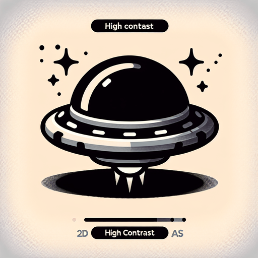 mini ufo.
Single Game Texture. In-Game asset. 2d. Blank background. High contrast. No shadows.