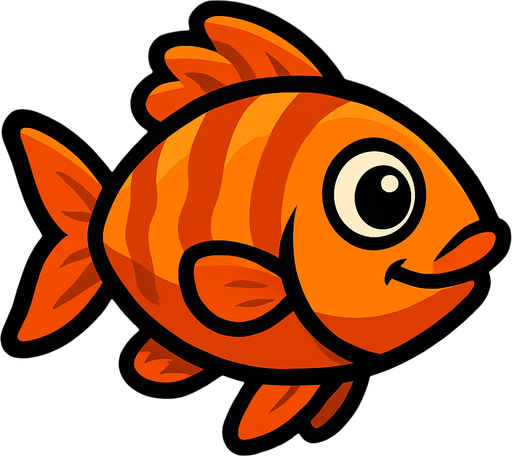 Fish.
In-Game asset.  2d.  High contrast.  No shadows