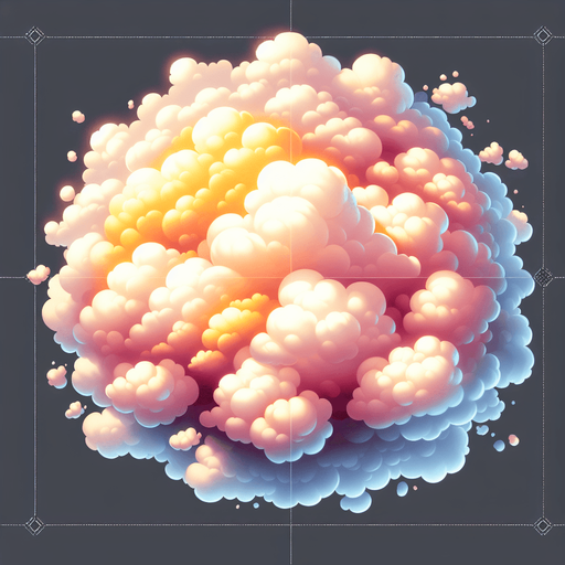 clouds.
Single Game Texture. In-Game asset. 2d. Blank background. High contrast. No shadows.