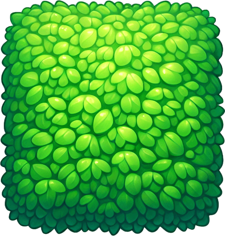 show a bright green package.
Single Game Texture. In-Game asset. 2d. Blank background. High contrast. No shadows.