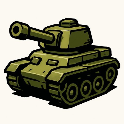 tank.
In-Game asset.  2d.  High contrast.  No shadows